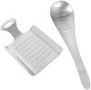 Ipetboom 2er-Pack Edelstahl-Gemüsemühle, manueller Knoblauch-Ingwer-Stampfer, vielseitiges Küchengerät, leicht zu reinigen, sicher für Babynahrung