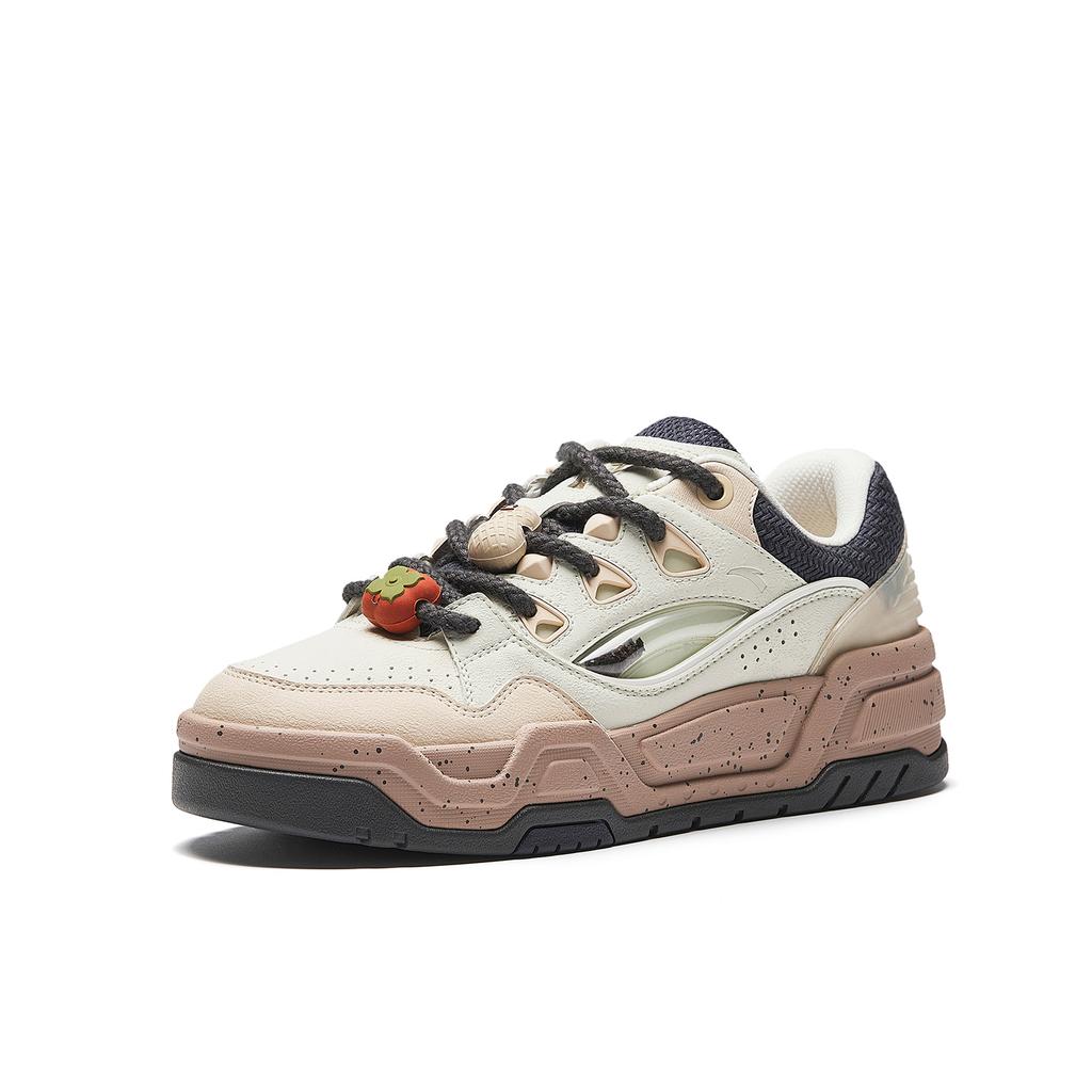 Anta Slightly Sweet Lightweight Coverage Low top Skateboard Shoes Men's Coarse Heather Gray Light Desert Ink Stone Gray 912548088-1