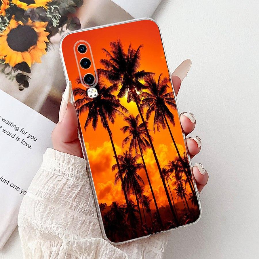 For Huawei P30 Lite Case MAR-LX1A Soft Silicone Cool Flower Pattern Shockproof Cover for HuaweiP30 P 30 Pro Lite Coque  Funda