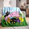 1PC Barbapapa Characters Blanket, Throw For Sofa, Bed, Travel, Camping, Livingroom,