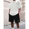 Men's Fashion 2-Piece Tracksuit Set Short Sleeve T-Shirt and Shorts Streetwear