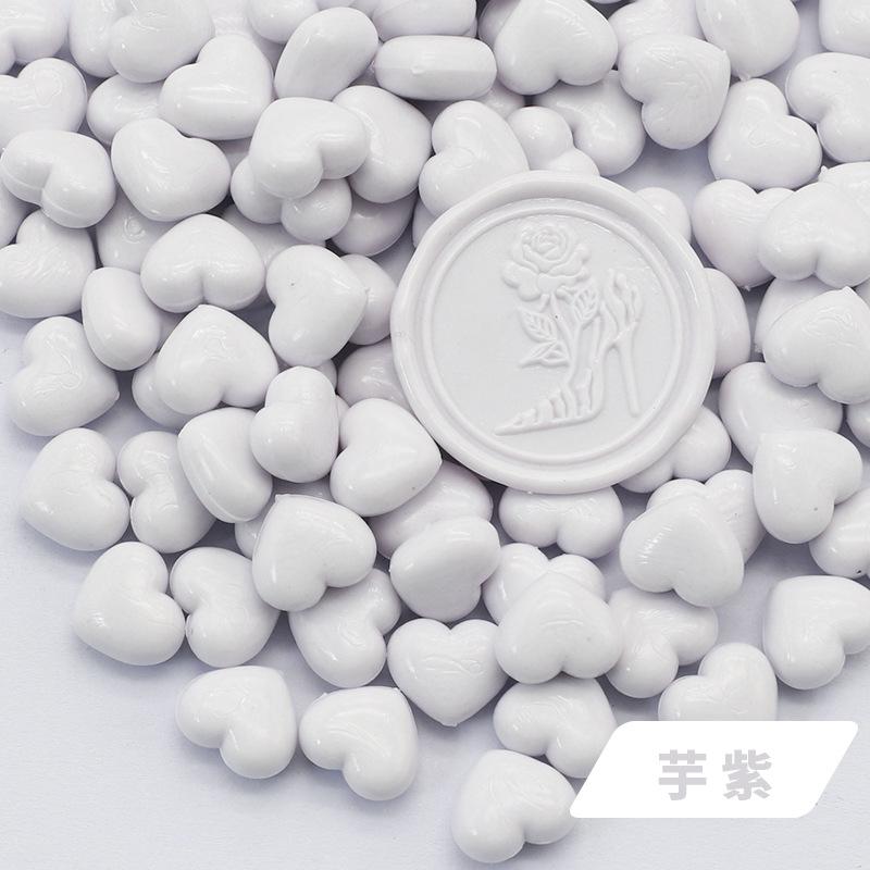 100pcs Fat Love Lacquer Wax Grains Heart-shaped Mixed Color DIY Hand Accounts Envelopes Sealed Wedding Invitation Decoration