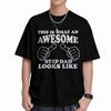 This Is What An Awesome Step Dad Looks Like Fathers Day Short Sleeve Tee  Cotton TShirt