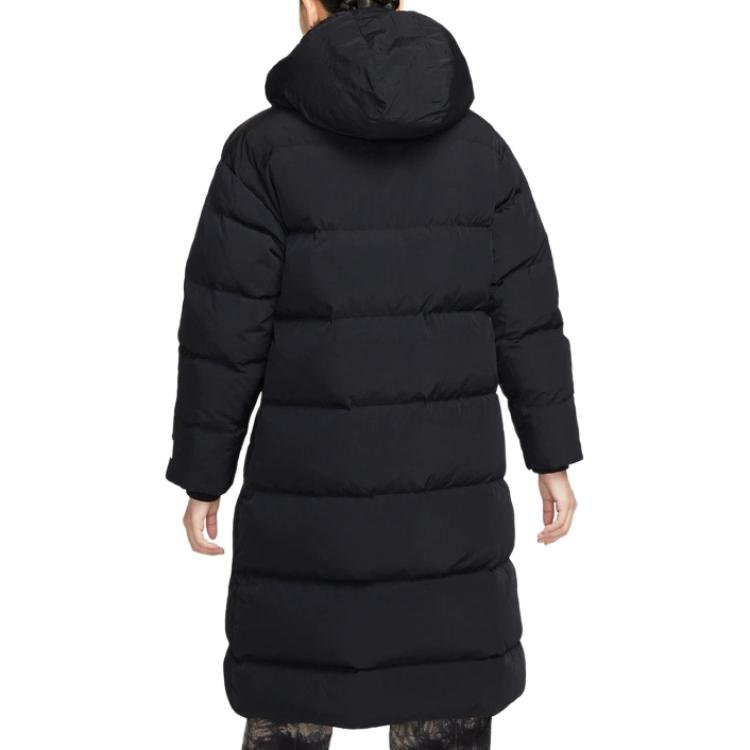 Jordan Down Jackets Women's Black Hooded Thickened Other DQ9752-010
