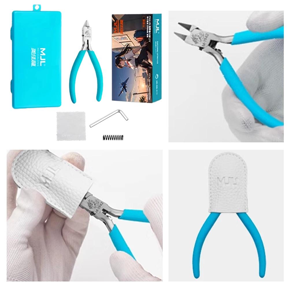 MJL M-1942 Model Pliers Non-slip Grip Sprue Cutter Ultra-thin Single Blade Gundam Nipper Plastic Model Cutting and Building DIY