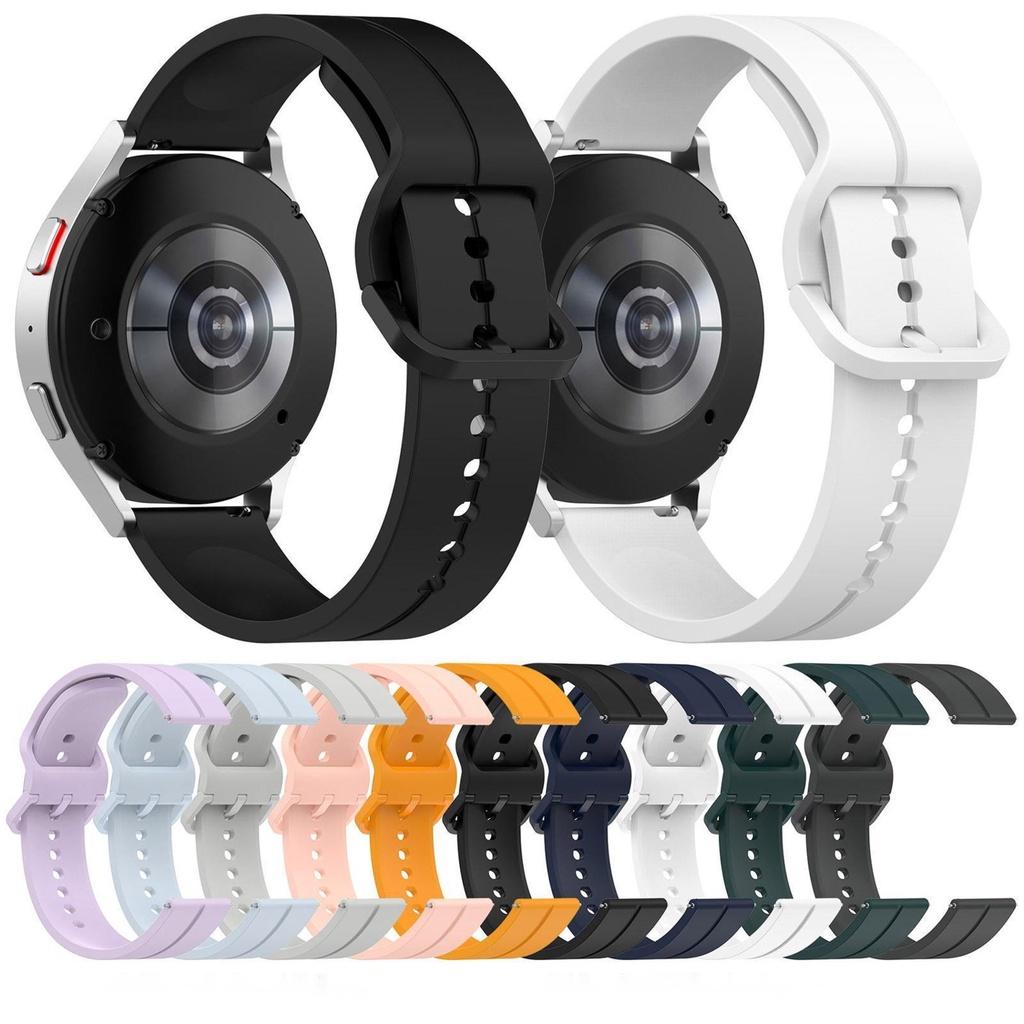 Fivela magnética de silicone para samsung galaxy watch 4 6 pulseira original galaxy watch 5 pro 4 clássico 44mm 40mm 42mm 46mm 45mm banda