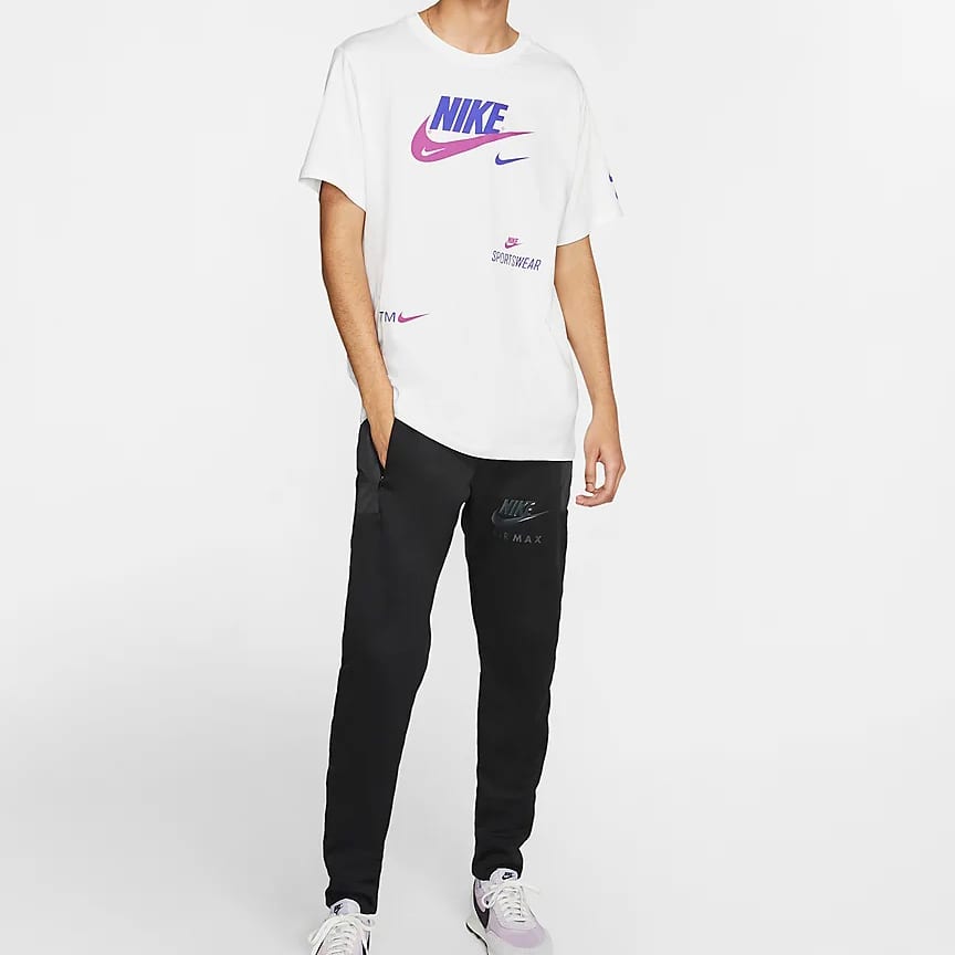 Nike T Shirts Men's Crew Neck Moderate Straight Fit CU0079-100