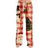 Pantaloni casual de Crăciun pentru femei, fără buzunare, pentru relaxare în vacanță și purtare zilnică