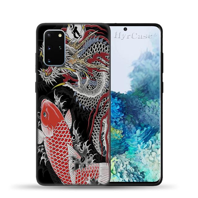 Carcasă din silicon cu dragon chinezesc pentru Samsung Galaxy S22 S21 Ultra S20 Fe Plus A53 A73 A52 A72 A51 A71 A22 A12 A32 A50 A33 A13