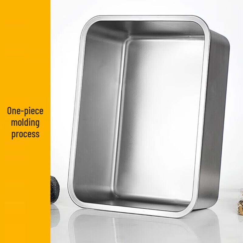 Huihuang Thick 304 Stainless Steel Rectangular Baking Tray with Lid