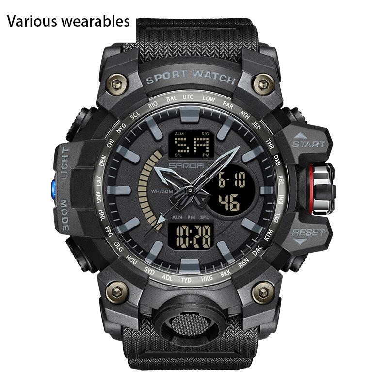 

Електронний підлітковий студентський годинник Модний тренд Крутий чоловічий годинник