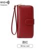 New anti-theft brush women's wallet soft leather multi-card zipper wallet multi-function mobile phone wallet