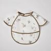 1 Piece Newborn Feeding Bibs Retro European Cute Animal Infant Baby Short Sleeve Burp Cloths Waterproof Washing Baby Bibs