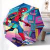 Spider-Man, Skateboarding Automatic Opening and Closing Umbrella, Compact Travel Umbrella, Lightweight and Portable, Suitable for Beach Comm