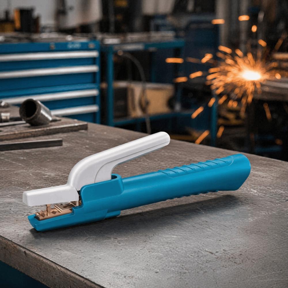 High Temperature Welding Electrode Holder Copper Cable Electrode Holder Electric Welding