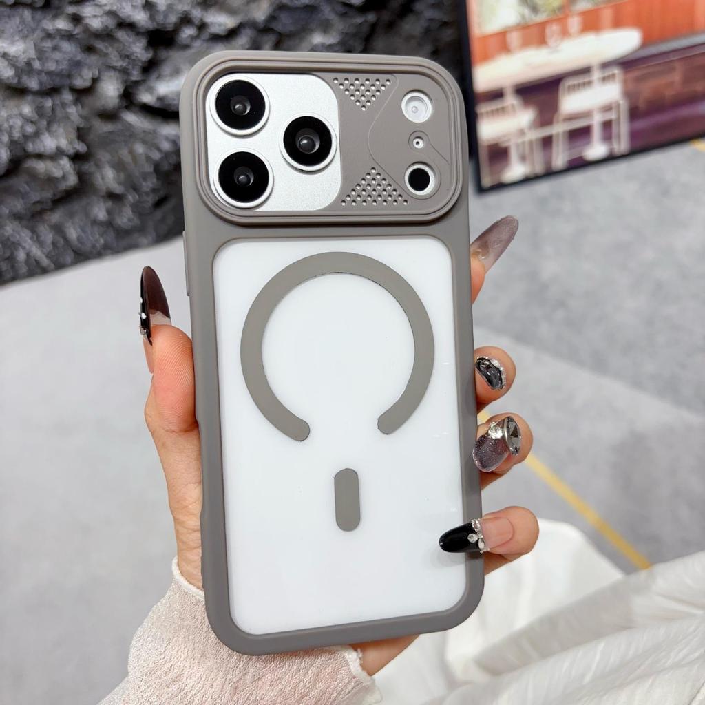 iPhone 17 Pro Max Magnetic Skin-Feel Transparent Drop-Proof Case