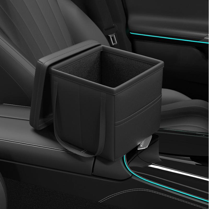 Car Foldable Trash Can Portable Waste Bin Auto Storage Box Garbage Bottle Tools Trunk Organizer Supplies Interior Accessories