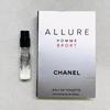 Allure Homme Sport Eau De Toilette Sample Spray Vial 1.5ml For Men