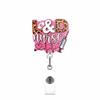 Acrylic Card Holder Lanyard Nurse Doctor Telescopic Badge Reel Chest Clip Creative Nurse Work Card Buckle Office Supplies
