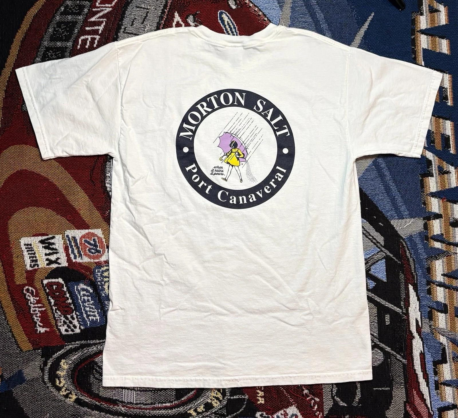 Vintage Morton Salt When It Rains It Pours Shirt Large 90s Y2K Grunge Cape 3XL