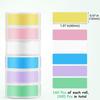 New Colorful Adhesive Label Maker Paper 12mm×40mm 160/Roll Laminated Labeling Paper Thermal Paper Portable Printer