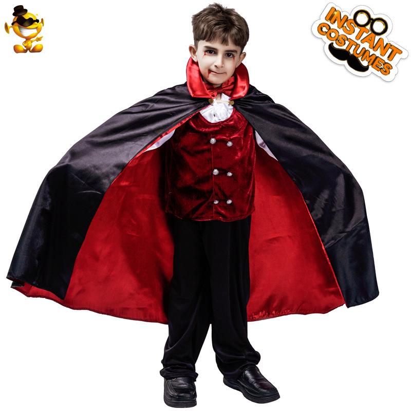 Children's Halloween Horror Vampire Costume, Little Boy Vampire Stage Show Cosplay Costume