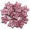 20 Stück 6cm Satinband Blume Bunt Künstliche Stoff Fünfblättrige Blumen Für DIY Hochzeit Kleidung Nähen Kopfschmuck Dekoration