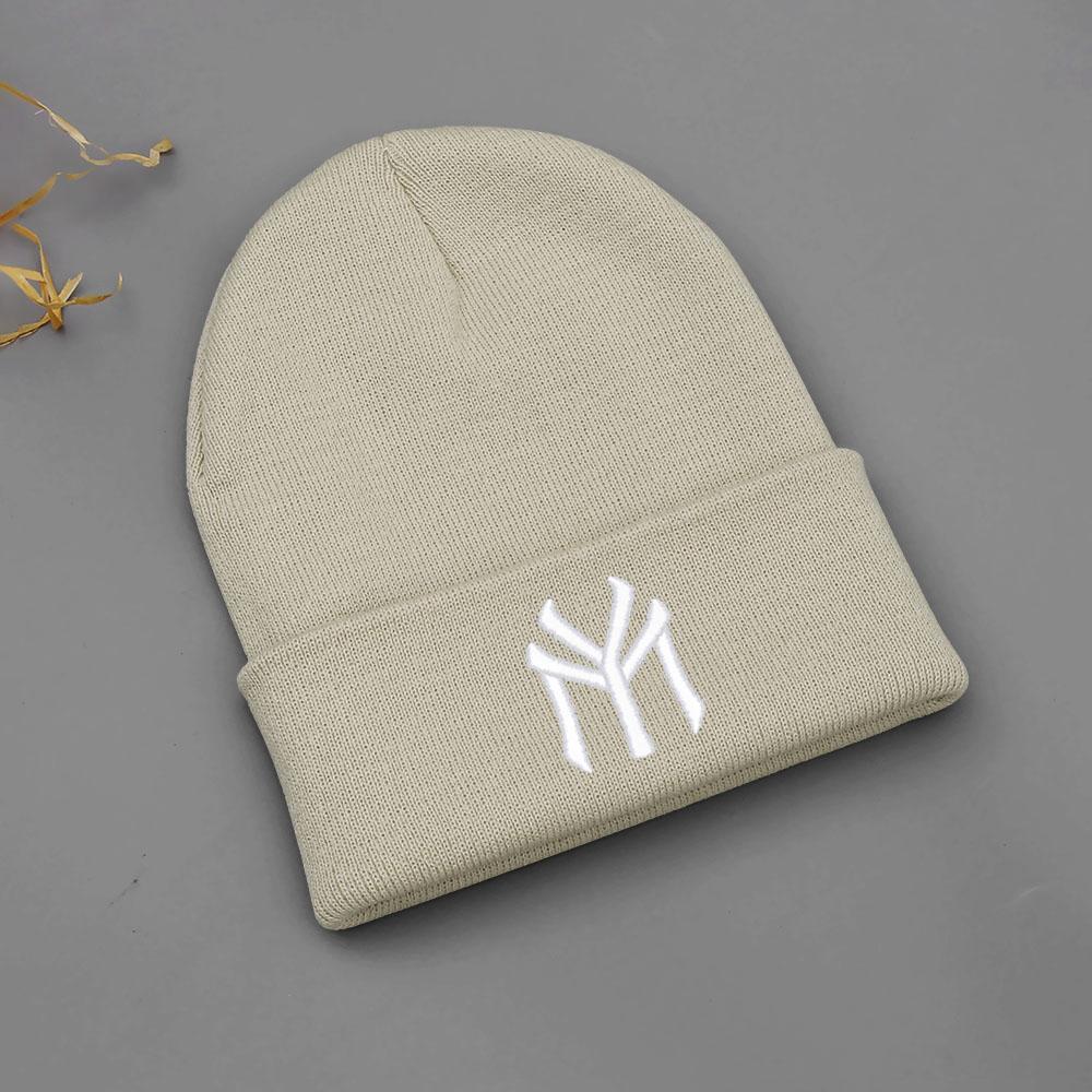 Winter Warm Beanie Hats For Women Men Letter MY Embroidery Knit Hat Unisex Cold Ski Hat Dropshipping Wholesale