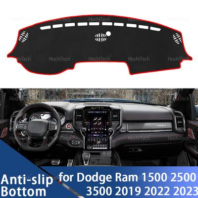 Dashboard Cover Dash Board Mat Carpet Pad Shade Cape Blanket Accessories for Dodge Ram 1500 2500 3500 2019 2022 2023