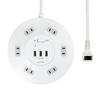 Round USB Tap 6P WLS-R6332BUA(W)