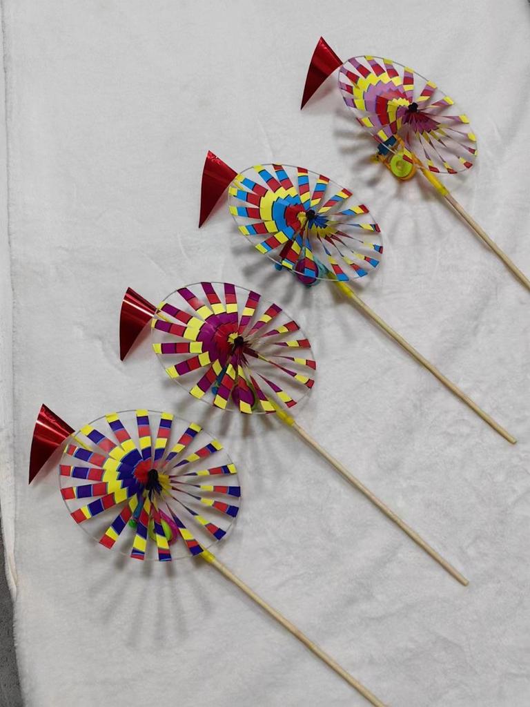 Children's Colorful Sunflower Sequin Pinwheel Toy