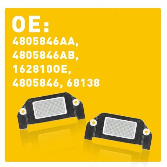 2X 18-SMD LED Light Plate License For 300 Chrysler 2005-2014 300C Sebring 07-10