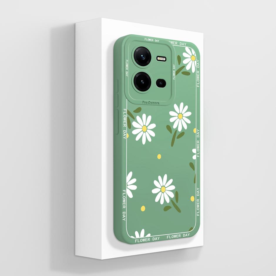 For Vivo V25 V25E 4G 5G Case Cute Advanced Sense Flowers Silicone Soft Shell For VivoV25 5G VivoV25E 4G Prevalent Fundas Bumper