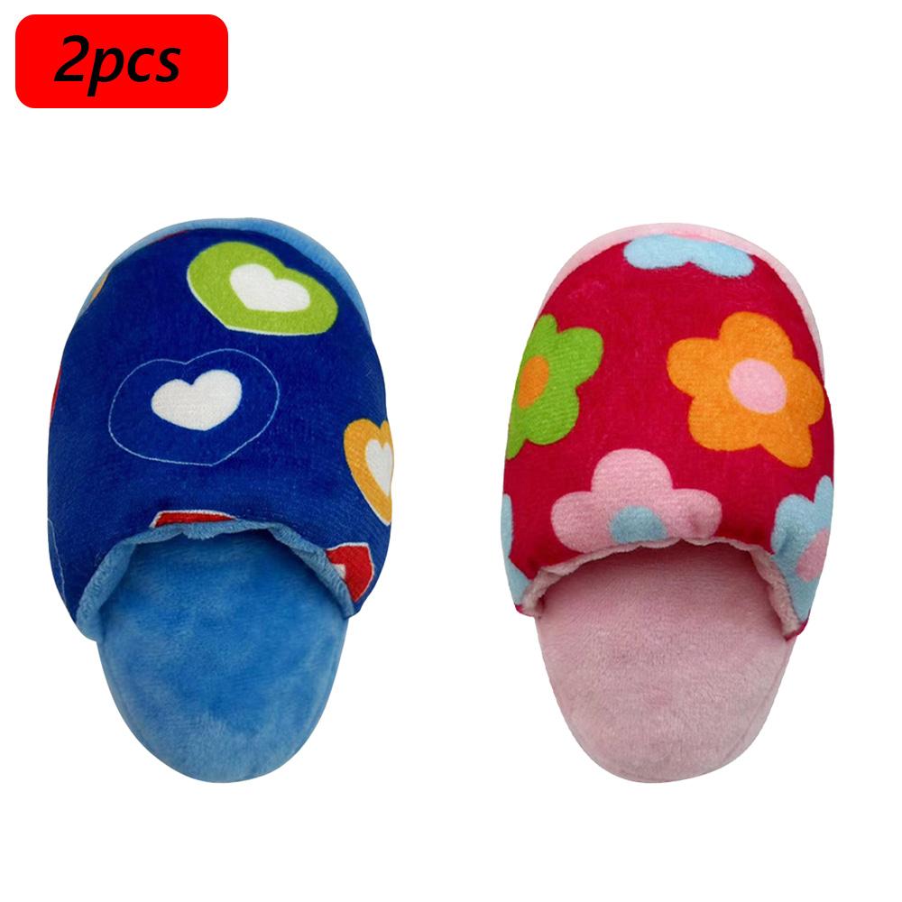 Plush Pipe Slippers Pet Stuffed Toys for Small Dogs Squeaky Puppy Dog Chew Toy Chihuahua Pug Clean Teeth Honden Speelgoed Pipe
