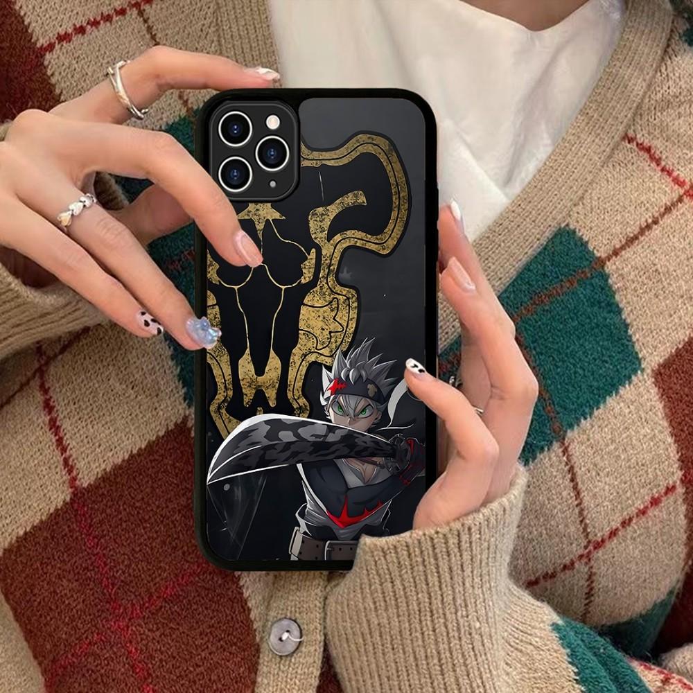 Black Clover Phone Case Silicone PC+TPU For For IPhone 11 12 13 14 15 16 Plus Pro Max Cover