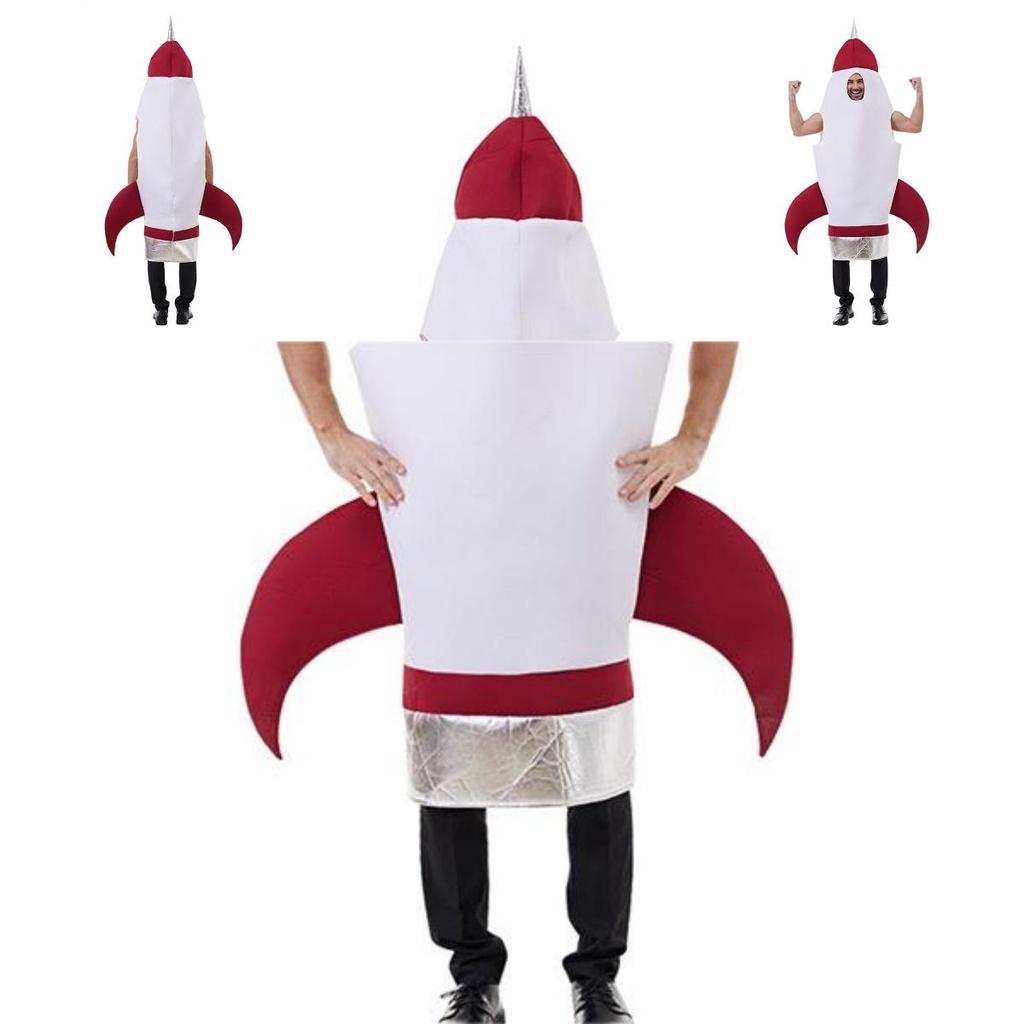 Space Suit Cosplay Outfit Adult Rocket Jumpsuit For Halloween