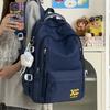 Schoolbag1011 New American Vintage Letter Embroidered Backpack for Middle and High School Students Versatile Large Capacity Lightweight Travel 