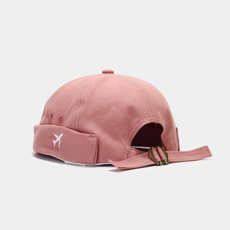 Four Seasons Cotton Cartoon Aircraft Embroidery Docker Cap Brimless Hat Beanie Hats Landlord Sailor Cap Men and Women 104