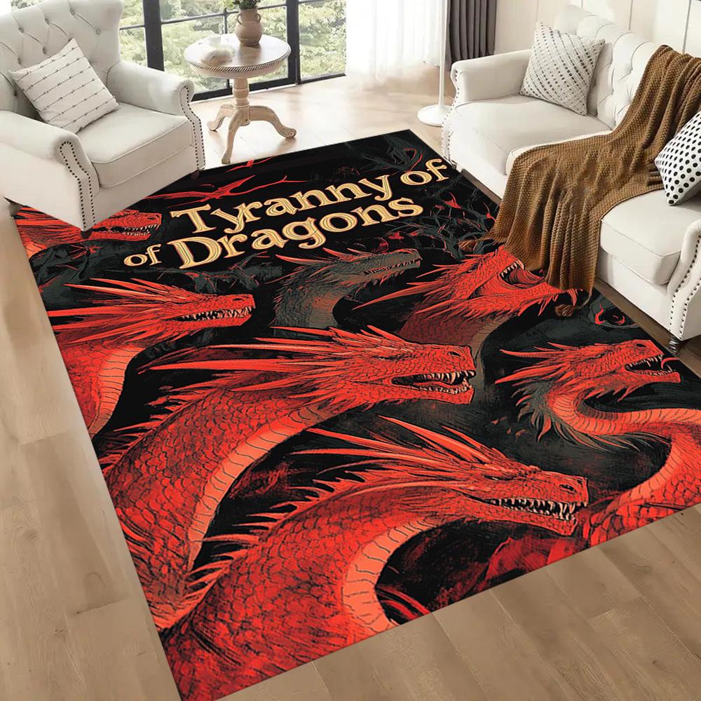 Dungeons & Dragons Floor Mat Design for Dining Room Kitchen Balcony Living Rooms Antislip Carpet Office home decor Spiritual Gift