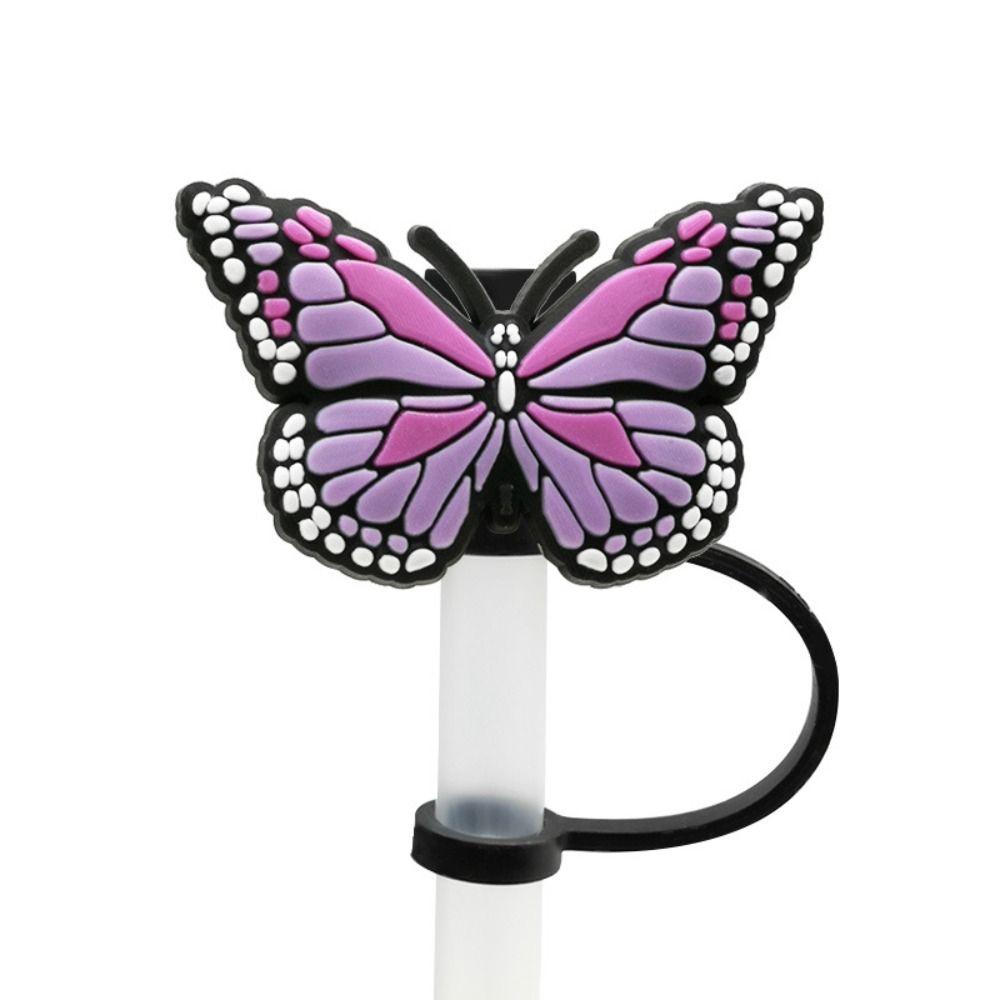 Splash Proof Straw Plug Silicone Drinking Dustproof Cap Creative Straw Topper  Cup Accessories