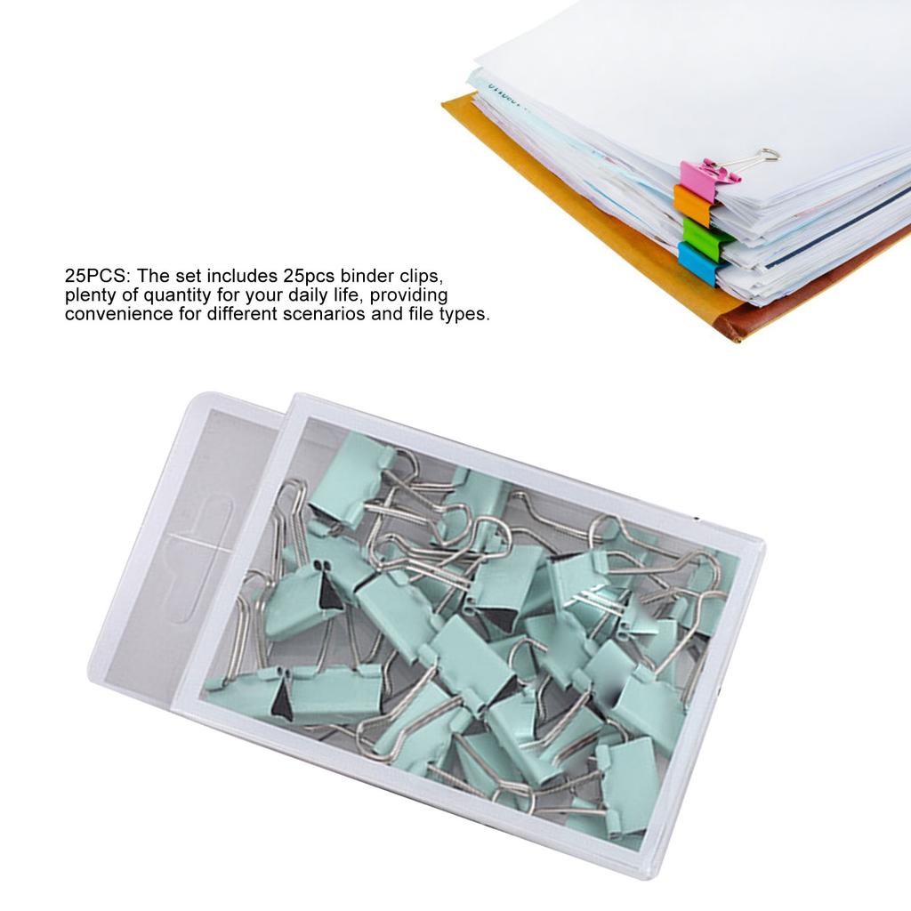 25pcs Clips Prevents Deformation Multifunction Metal Paper Clamps Office Clips for School