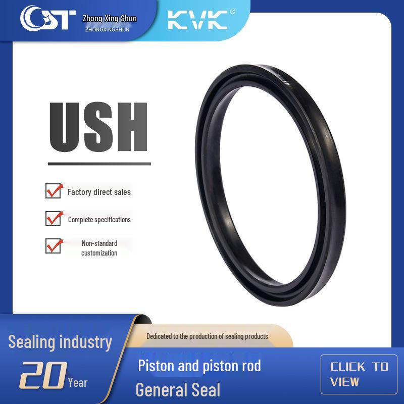 Piston Rod & Seals: USH Mechanical & Oil Seals, KVK Industrial Seals USH