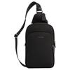 Coach Ethan 21 Brand Letter Logo Zipper Closure Adjustable Shoulder Strap Smooth Calfskin Crossbody Bag Small Men Crossbody Bag Black CO994-QBBK
