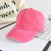 Waterwashed Denim Baseball Cap With Curved Brim For Casual Fashion Men Women