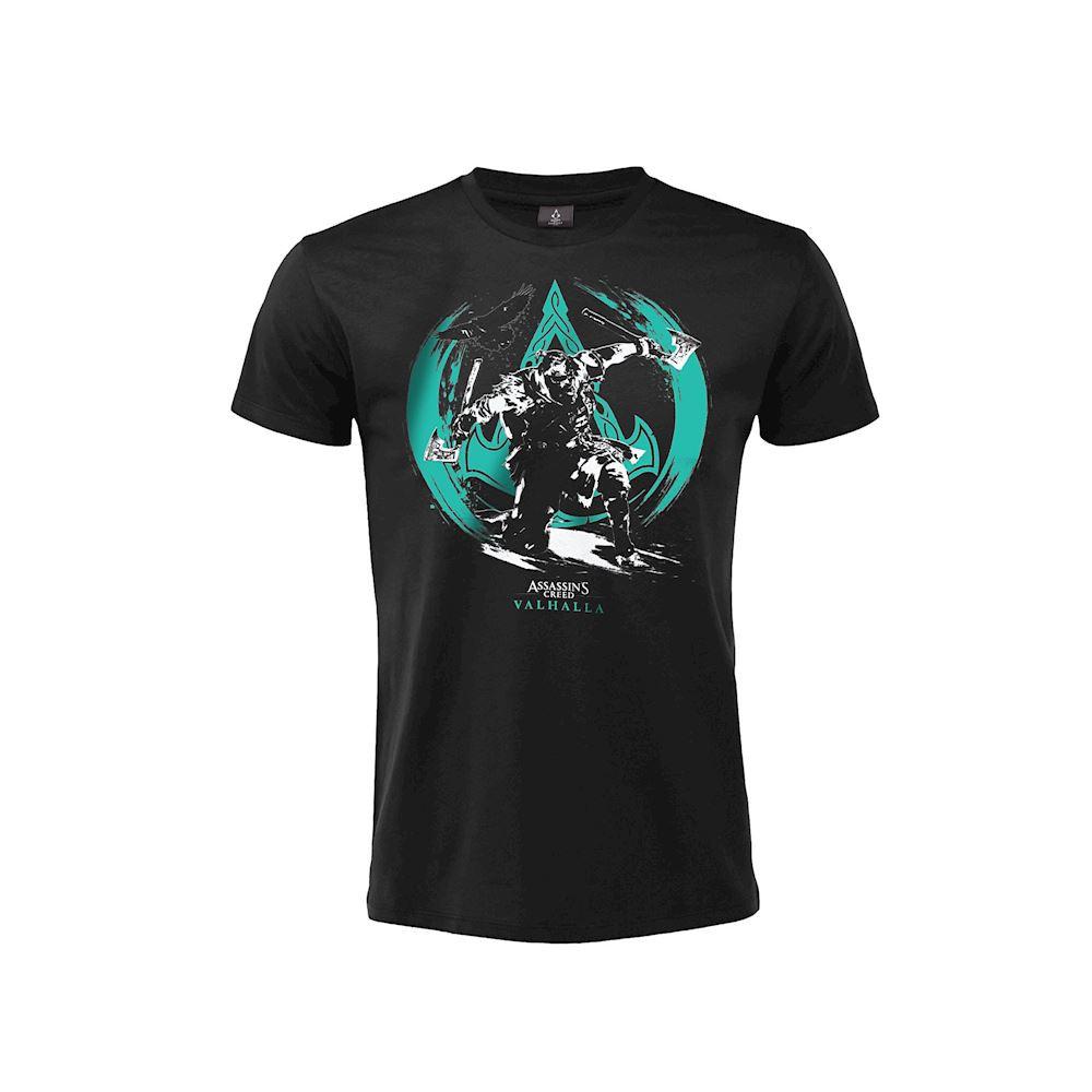 TShirt Assassins Creed  Valhalla  nera originale ufficiale adulto ragazzo S