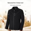 SEPTWOLVES Men's Wool Blend Lapel Jacket