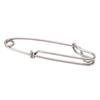 15PCS Durable Stainless Steel Long Line Clips Snap Open Eye Pin 2.0*80mm Tuna Clip Lightweight Fishing Snap Clip Tuna Fishing