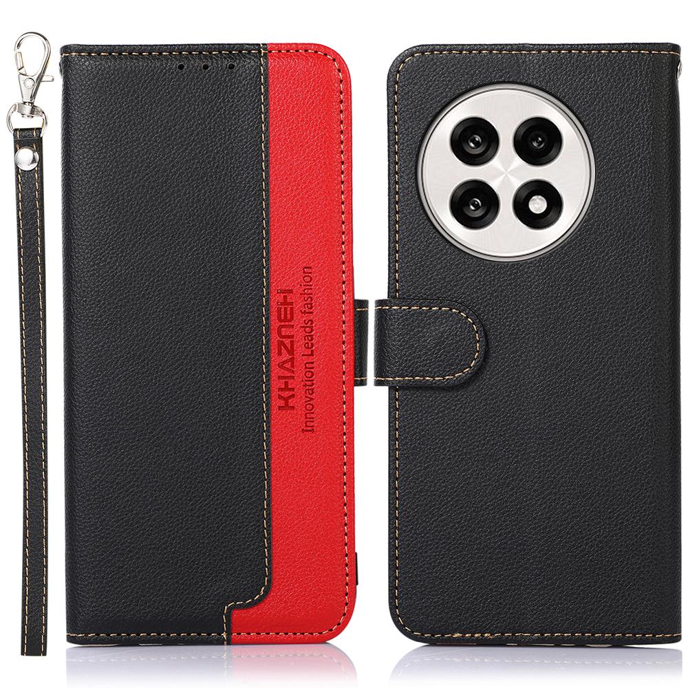 KHAZNEH Phone Case For OnePlus 13R 5G/Ace 5 5G/Ace 5 Pro 5G RFID Blocking Wallet PU Leather Cover
