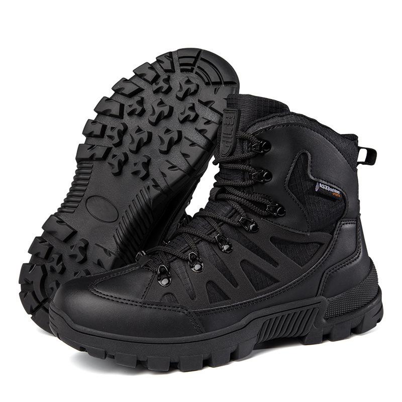 High Top Outdoor Tactical Boots Desert Boots Men's Delta Combat Boots Outdoor Training Hiking Shoes