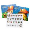 1 Set 24 Günlük Noel Geri Sayım Takvimi Sürpriz Kendin Yap Yaratıcı Takı Uçlu Yapım Kiti Noel Advent Takvimi Kız Bileklik